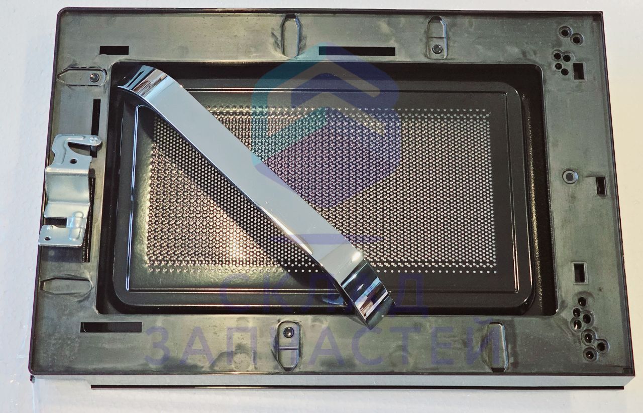 0530068555 Haier оригинал, Дверь в сборе с ручкой без стекла микроволной печи