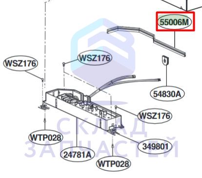 Резиновая прокладка, оригинал LG 5006W1N002B