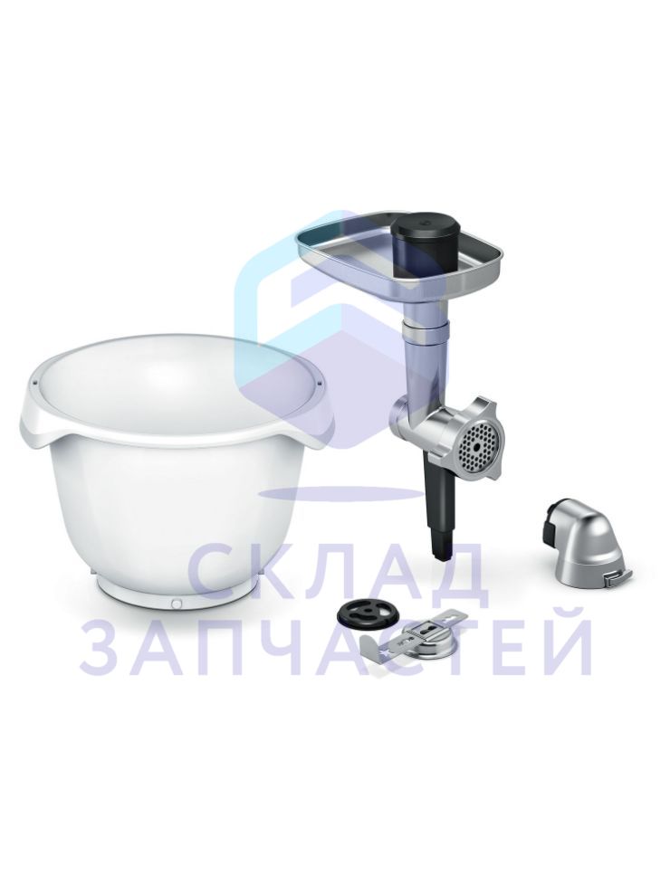 17000930 Bosch оригинал, набор backingsensation: мясорубка, насадка для выпечки, пластиковая чаша; для mum9.. (optimum)