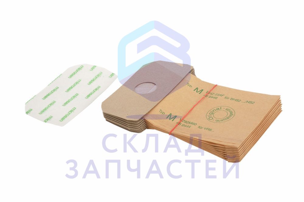 00460446 Bosch оригинал, мешок-пылесборник пылесоса 8шт + 1 микрофильтр, тип m bhz23af