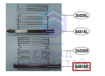 Телескопические стальные направляющие, оригинал LG MHS62322202