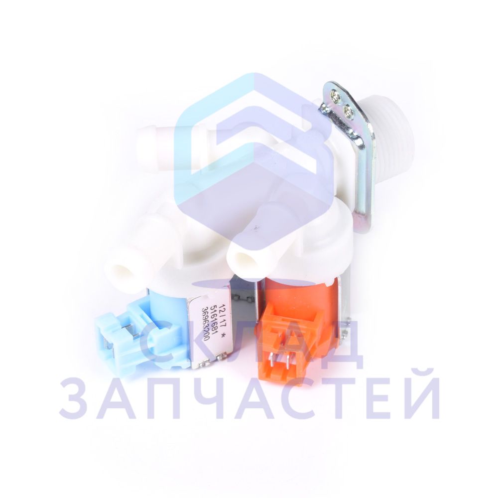 Электроклапан заливной (впускной) 2x10,1x2,5L/Min стиральной машины, оригинал Miele 05161681