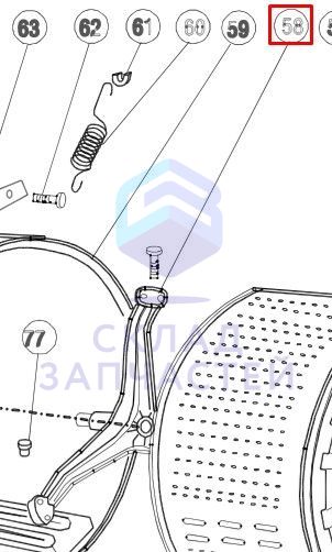 0020100120 Haier оригинал, Крестовина барабана