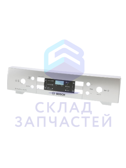 00708996 Bosch оригинал, передняя панель, нержавеющая сталь, 4 програ ммы, 4 дополнительные функции