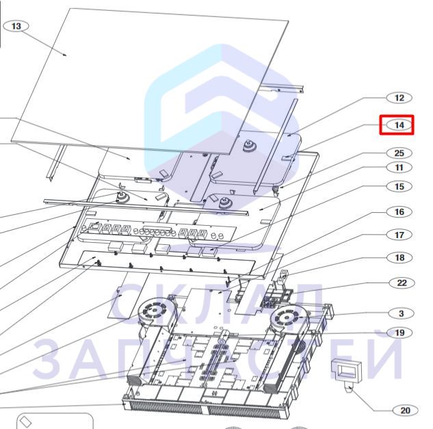 Прокладка, оригинал LG EBZ63188225