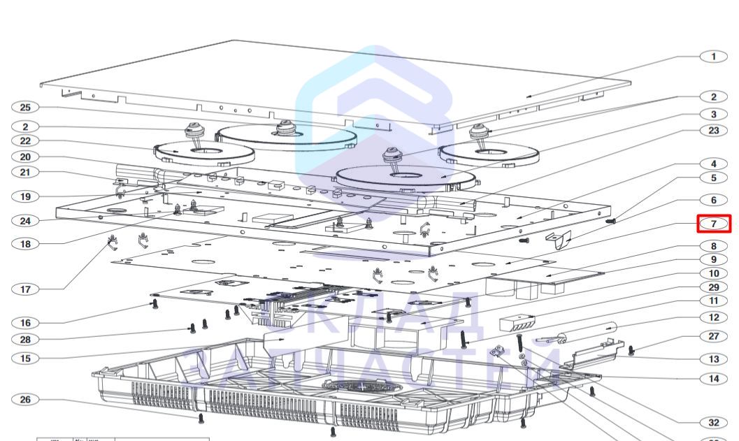 Крышка, оригинал LG EBZ63188246