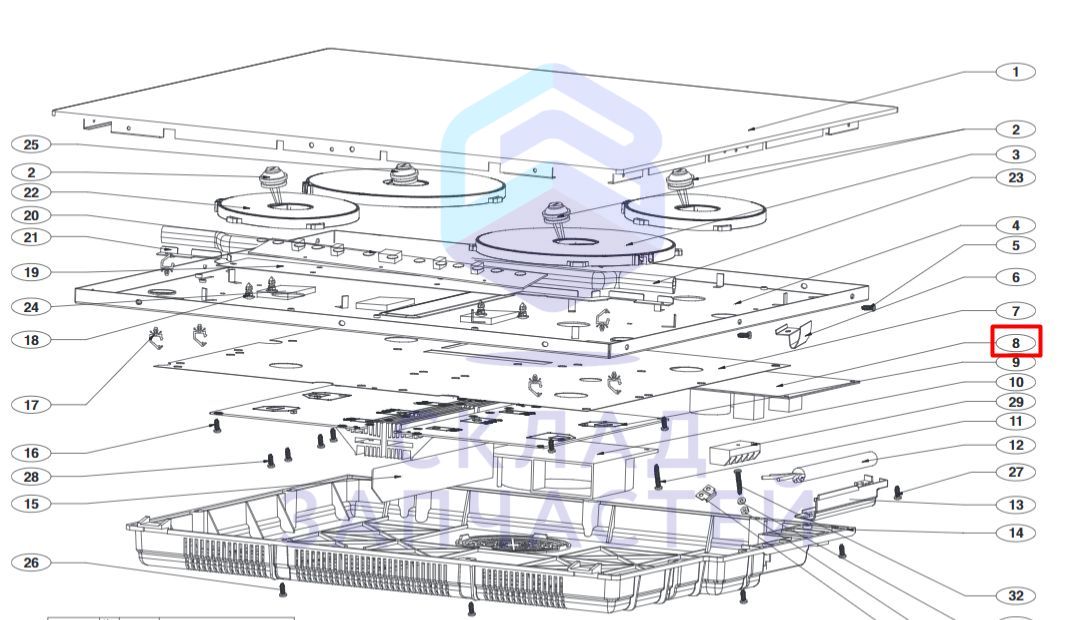 EBZ63188247 LG оригинал, плата питания в сборе