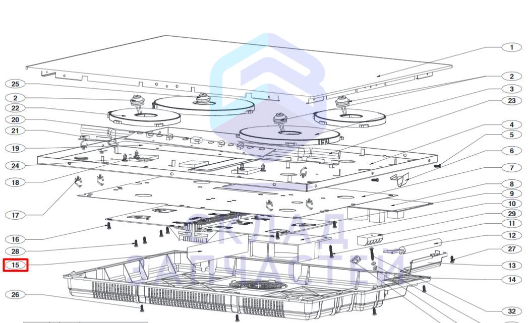 Крышка, оригинал LG EBZ63188253