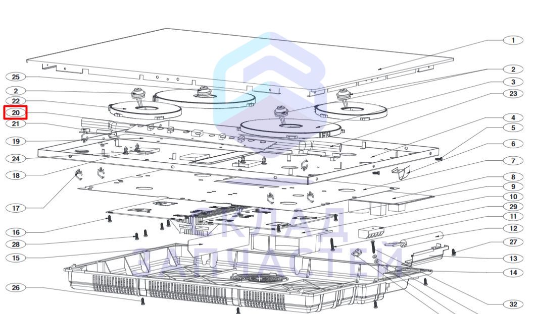 EBZ63188273 LG оригинал, плата дисплея в сборе