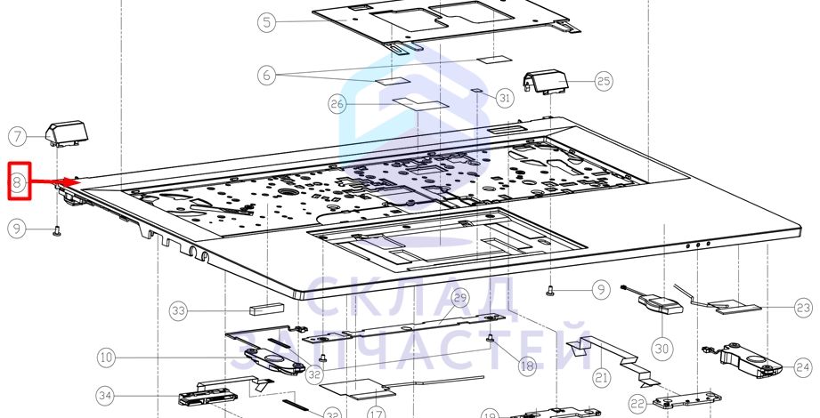 0530080843 (6-39-V1752-012-L) Haier оригинал, топ кейс