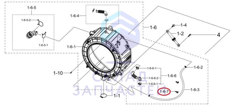 Направляющие, оригинал Samsung DC61-02646A