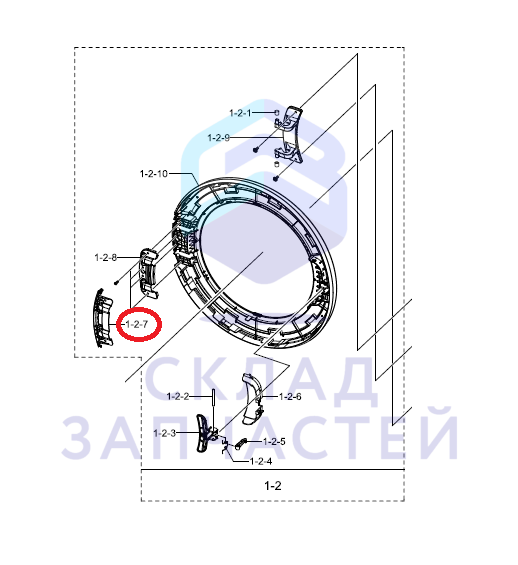 Направляющая, оригинал Samsung DC61-03973A