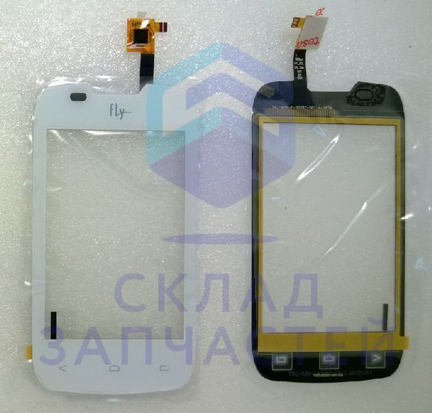 622W94001350 FLY оригинал, сенсорное стекло (тачскрин) (white)