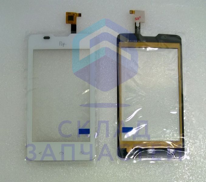 622W95000400 FLY оригинал, сенсорное стекло (тачскрин) (white)