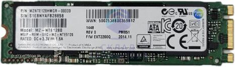 0530025337 (810806B00-17L-G) Haier оригинал, ssd накопитель m.2 mz-nte1280 128gb