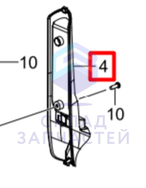 Держатель, цвет черный, оригинал Samsung DJ61-02362A