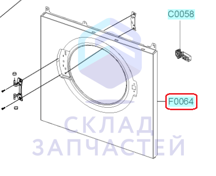 DC97-11031C Samsung оригинал, передняя панель