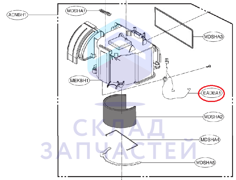 Кабель соединительный, оригинал LG EAD57660329