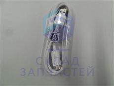 Data кабель microUSB --> USB White, оригинал Samsung GH39-01578A