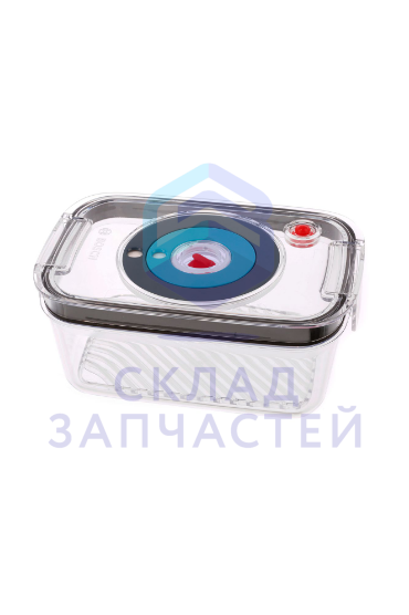 12031348 Bosch оригинал, пластиковый контейнер для вакуумирования продуктов, объемом 1 л, с крышкой
