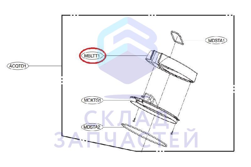 Заглушка, оригинал LG MBL53527701