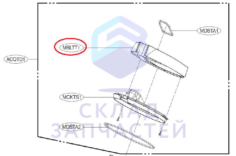 Заглушка, оригинал LG MBL53527704