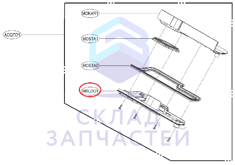 Заглушка, оригинал LG MBL64817601