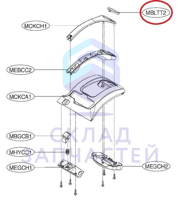 Заглушка, оригинал LG MBL65273016
