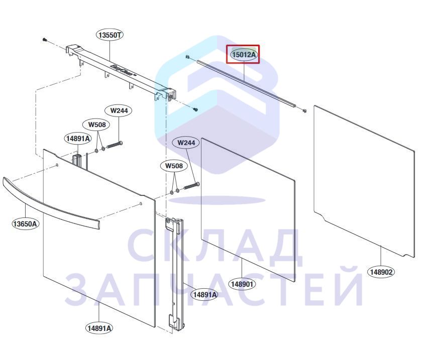 Защитная накладка, оригинал LG 5012W1N015A